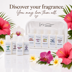 Body Lotion Discovery Set with Cosmetic Travel Bag