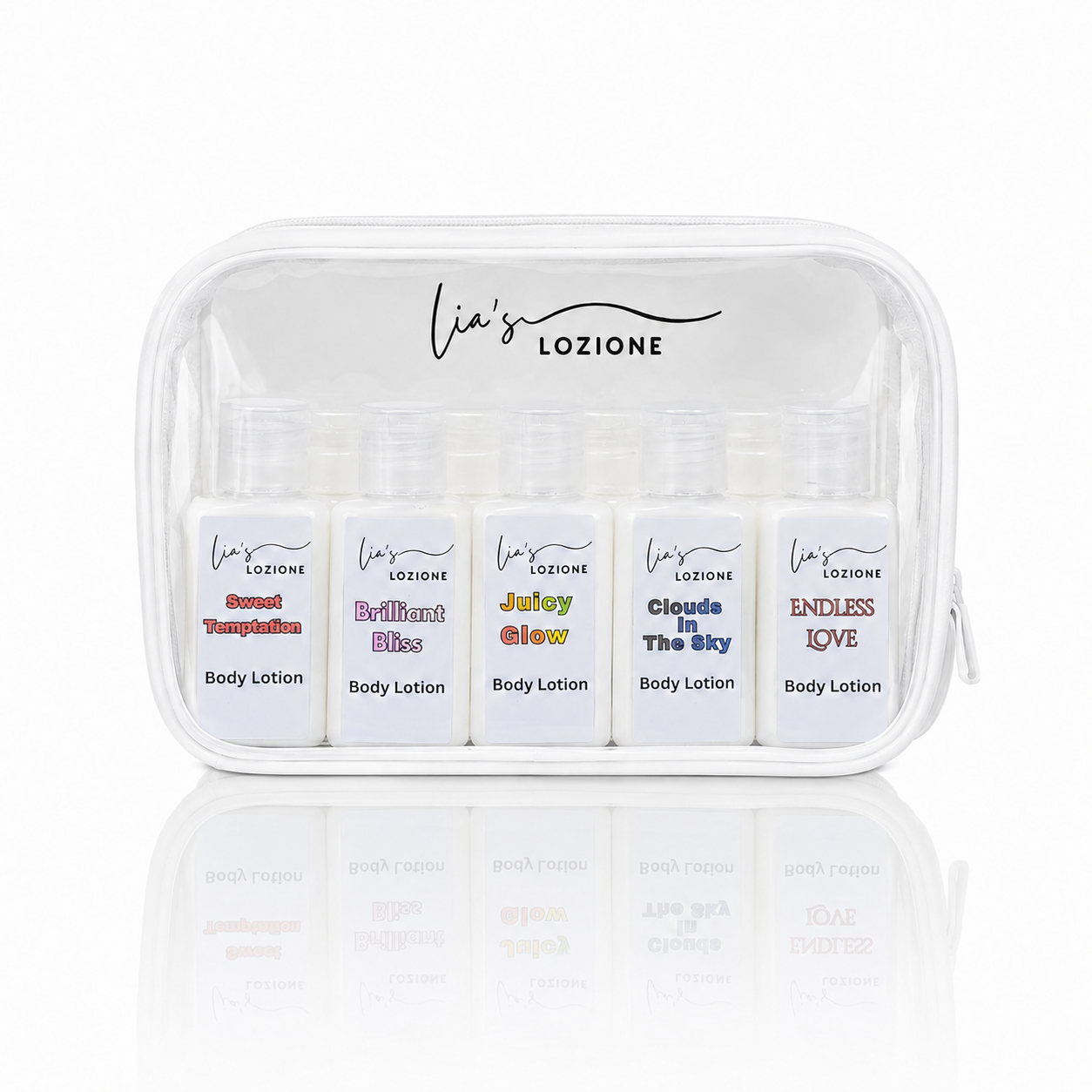 Body Lotion Discovery Set with Cosmetic Travel Bag - Image 3