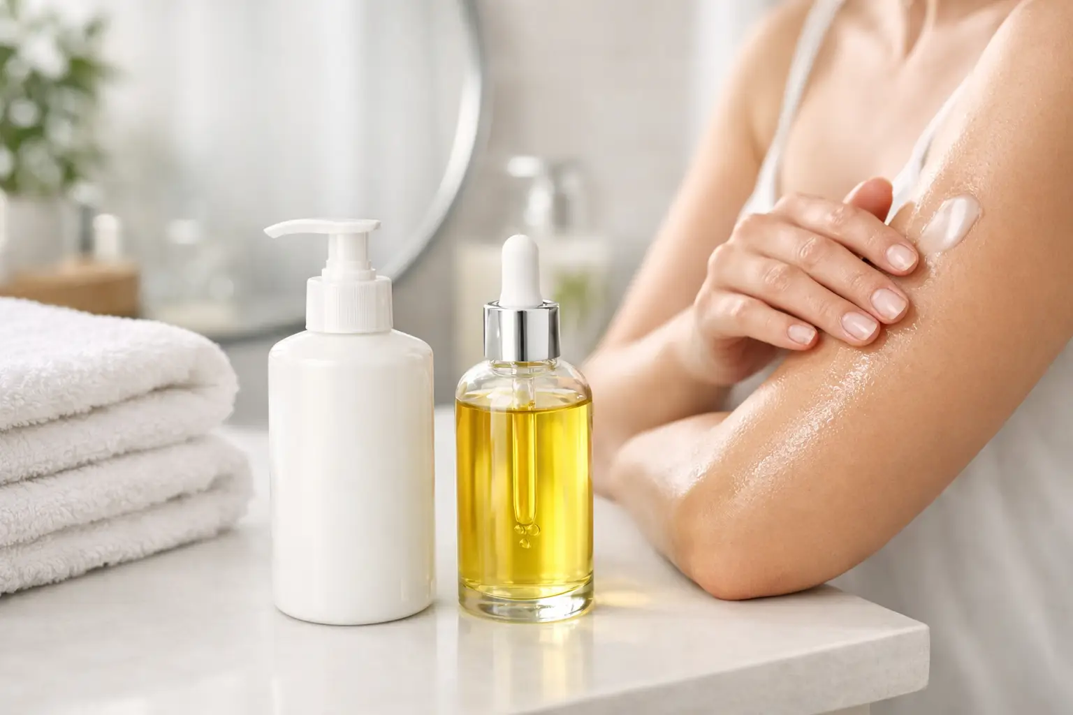 Lotion Versus Body Oil for Deep Moisture