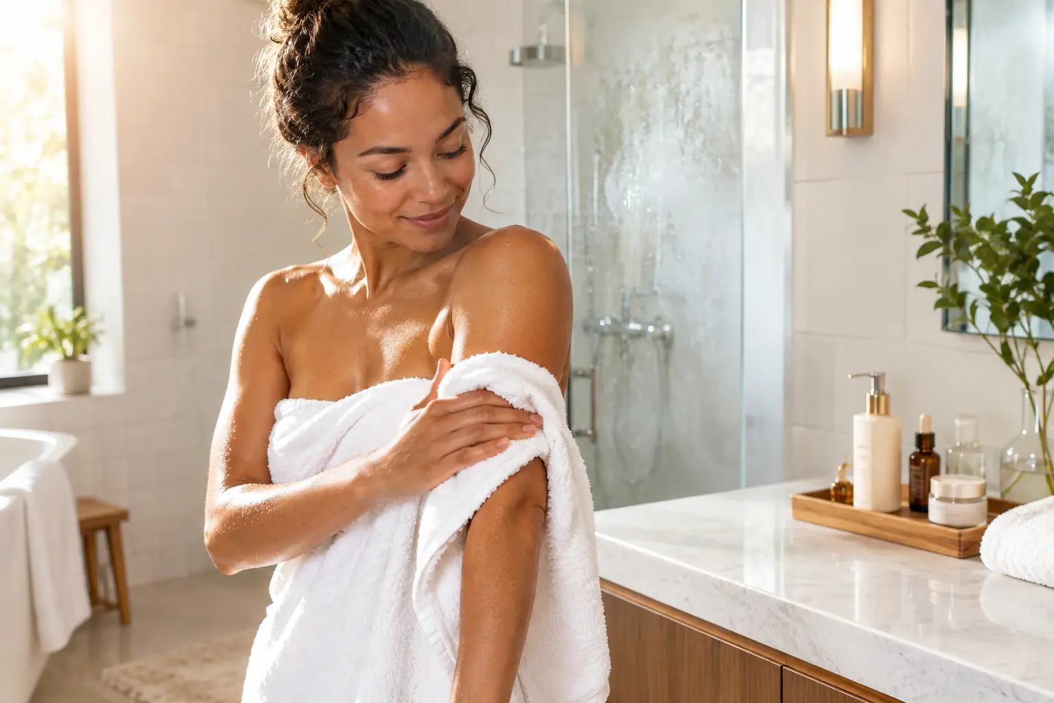 How to Seal Shower Moisture for Softer Skin